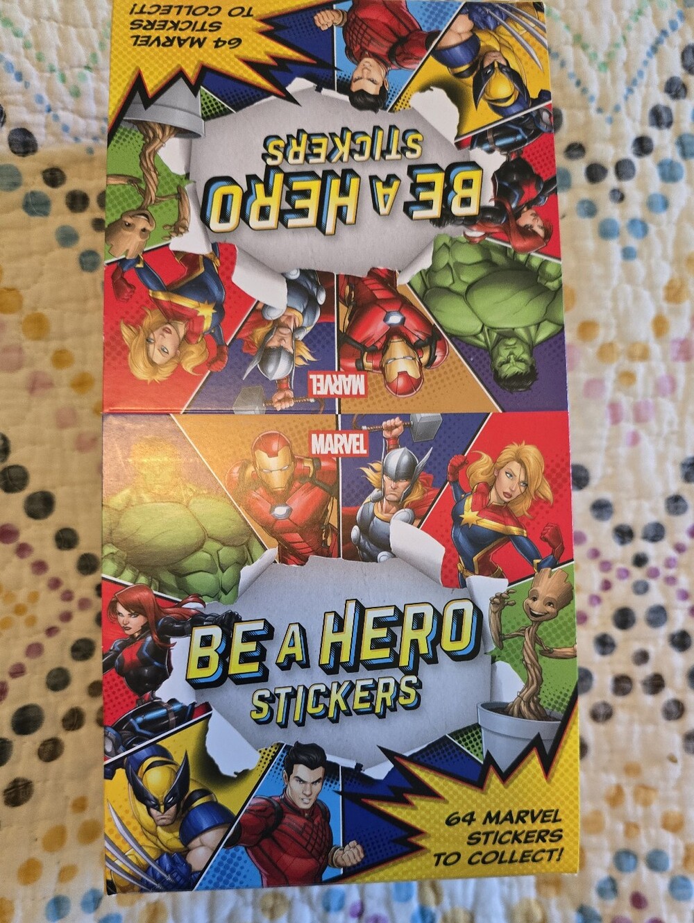 2025 Loblaws "Be a Hero" Nearly Full Box Of Marvel Hero Stickers Store Promo